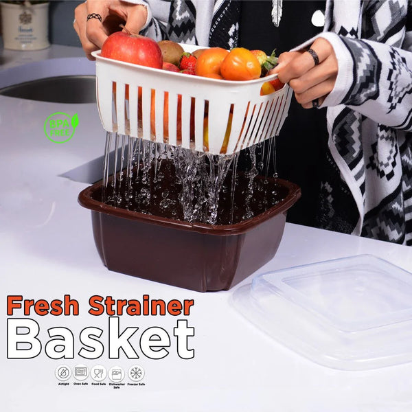 Fresh Strainer Double Drain Basket