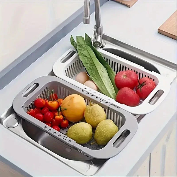 Adjustable Drain Basket (For Fruits & Vegetables)