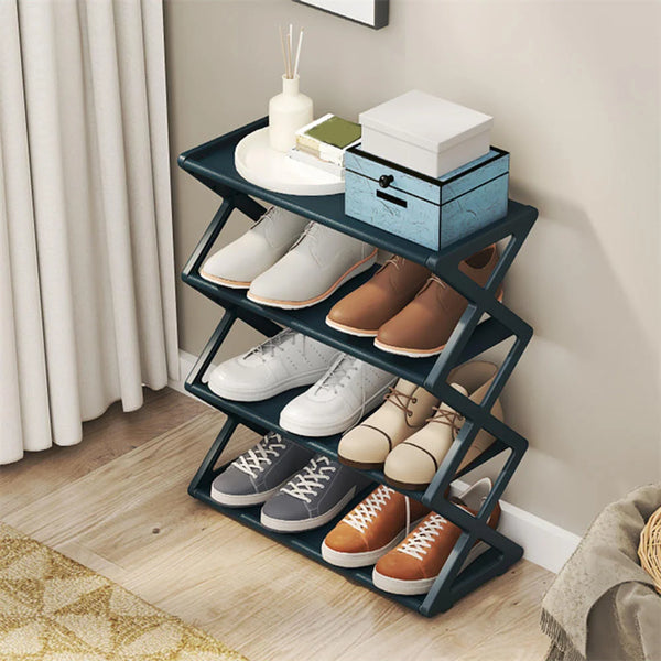 X-Shaped Adjustable Shoe Rack for Home & Offices