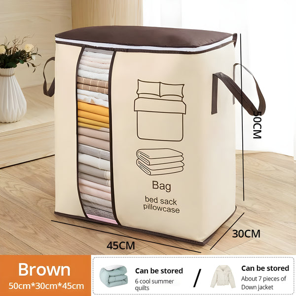 110 GSM Foldable Storage Bags - New Design - For Storing Clothes, Blankets, Toys