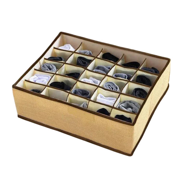 24 Grids Non-Woven Socks Organizer